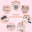 3-Tier Wooden Dollhouse for Kids Aged 3-8 Years Old with 32 Pieces of Accessories-Multicolor