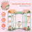 3-Tier Wooden Dollhouse for Kids Aged 3-8 Years Old with 32 Pieces of Accessories-Multicolor