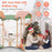 3-Tier Wooden Dollhouse for Kids Aged 3-8 Years Old with 32 Pieces of Accessories-Multicolor