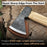 Bushcraft Axe – Camping Hatchet 0.74 kg 1.63 lb