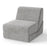 3-in-1 Folding Sofa Bed with Washable Zippered Cover-Gray