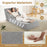 3-in-1 Folding Sofa Bed with Washable Zippered Cover-Gray