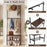 3-in-1 Hall Tree Freestanding Entryway Bench with Hooks