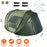 3-4 Person Pop Up Tent Automatic Setup Camping Tent Waterproof Instant Setup Tent with 2 Mosquito Net Windows Carrying Bag for Hiking Climbing Adventu