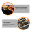 12000W Portable Camping Stove With Cassette Adapter Windproof Outdoor Backpacking Burner with Carrying Case Igniter for Outdoor Hiking Camping Picnic