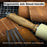 4-Piece Diamond Style Leather Pricking Iron and Leather Nylon Hammer