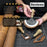 4-Piece Leather Tool Set with Leather Sheaths