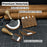 4-Piece Leatherworking Tool Set with Leather Sheaths