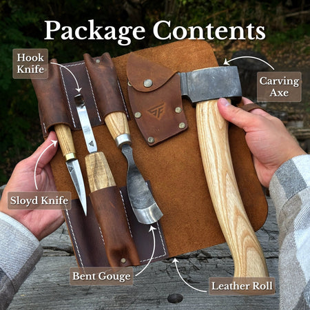 4-Piece Spoon Carving Tool Set
