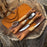4 Pocket Leather Tool Roll