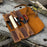 4 Pocket Leather Tool Roll