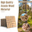 10 Pieces 12 x 12  Inch Acacia Wood  Interlocking Check Deck Tiles