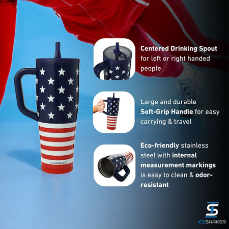 Ice Shaker Legend Series Stainless Steel Shaker Bottles