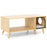 40 Inch Coffee Table Cat House 2-in-1 Wooden Kitten Furniture with Open Storage Shelf-Natural