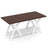 40 Inch Farmhouse Wooden 2-Tier Coffee Table with Storage Shelf for Living Room-Walnut