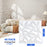 40-Pack 3D Wall Panels with Decorative Diamond Patterns-White
