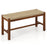 40 Inch Long Wood Bench with Solid Rubber Wood Frame-Walnut