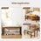 40 Inch Long Wood Bench with Solid Rubber Wood Frame-Walnut