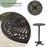 41.5 Inch Patio Round Bar Table Cast Aluminum Bistro Table for Garden-Bronze