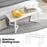 42 Inch Modern Entryway Bench Long Dining Bench with Rubber Wood Legs-White