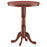 42 Inch Wooden Round Pub Pedestal Side Table with Chessboard