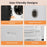 Portable Clothes Dryer Compact Drying Machine with Stainless Steel Tub