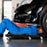 43 Inches Foldable Mechanic Creeper with Padded Headrest and Tool Trays-Black