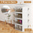 44 Gal 4-Pack Stackable Plastic Storage Bins with Lid for Bedroom Living Room-White