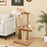 44 Inches Modern Cat Tree for Indoor Cats with Plush Padded Perch and Dangling Ball-Coffee
