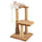 44 Inches Modern Cat Tree for Indoor Cats with Plush Padded Perch and Dangling Ball-Coffee