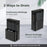 4500 Sq. Ft 57 Pint Quiet Dehumidifier for Basement with 4 Modes-Black