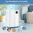 4500 Sq.Ft 54 Pints Dehumidifier with 3 Modesfor Home and Basement-White