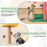 45 Inch Multi-Level Cat Tree with Plush Padded Top Perch and Fruit-Shaped Platforms