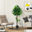 45 Inches Artificial Hydrangea Tree with Real Wood Trunk and Realistic Hydrangea Leaves