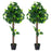 45 Inches Artificial Hydrangea Tree with Real Wood Trunk and Realistic Hydrangea Leaves