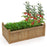 46 x 24 x 16 Inch Rectangular Planter Box with Drainage Holes for Backyard Garden Lawn-Brown