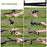 600lbs Load 2 Persons Hammock w/Mosquito Net Outdoor Hiking Camping Hommock Portable Nylon Swing Hanging Bed w/ Strap Hook Carry Bag