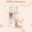 47 Inches Wooden Cat Tree with 2-Story Cat Condo and Basketball Hoop Hammock-Natural