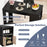 48 Inch Bar Table with Storage Cabinet and Wine Rack-Black