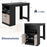 48 Inch Bar Table with Storage Cabinet and Wine Rack-Black