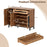 48 Inch Sideboard Buffet Cabinet with Drawer and Metal Legs-Natural