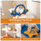 49 Inches Tall Cat Tree with UFO Top Perch Space Capsule and Sisal Scratching Posts-Blue
