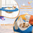 49 Inches Tall Cat Tree with UFO Top Perch Space Capsule and Sisal Scratching Posts-Blue