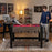 49 inch Combo Game Table with Pool Billiards-Brown