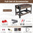 49 inch Combo Game Table with Pool Billiards-Brown