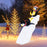 4 Feet Christmas Penguin Ice Skating Decor with Snowy Slide