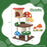 4-In-1 Mushroom Cat Tree with Condo Spring Ball and Sisal Posts-Multicolor