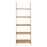 5-Tier Ladder Shelf Bamboo Bookshelf Wall-Leaning Storage Display Plant Stand-Natural
