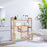 4 Tiers Multifunction Bamboo Storage Shoe Rack for Entryway Hallway