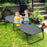Outdoor Folding Camping Bed for Sleeping Hiking Travel-Black